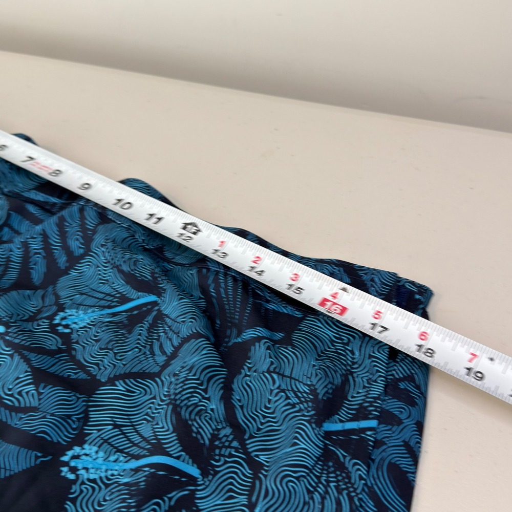RipSkirt Hawaii Maui Moonlight Floral Wrap Skirt Blue Large Quick Dry NWT - Picture 8 of 9